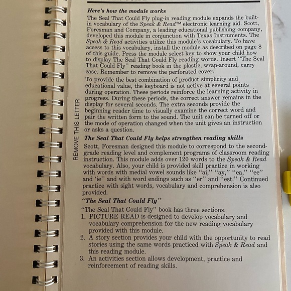 Vintage Speak and Read Book Vocabulary 2nd Grade Reading The Seal That Could Fly - Picture 8 of 10